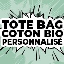 Totebag coton bio personnalisé